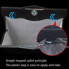 Load image into Gallery viewer, Car Trash Can Car Chair Back Hanging Storage Box Hidden Folding Storage Bag With LED Light, Black, Mocha Brown, Beige, Red