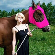 Load image into Gallery viewer, MMZ-001 Breathable Horse Mask Mosquito Insect And Fly Mask Equestrian Supplies