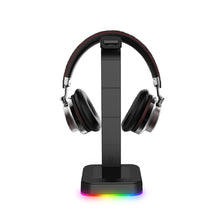 Load image into Gallery viewer, RGBD9 RGB Headset Stand Color-Changing Gaming Headset Stand Gaming Headset Display Stand with Dual USB Ports, RGBD9