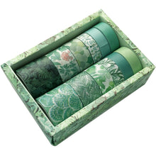 Load image into Gallery viewer, Antique And Paper Tape Hand Account DIY Decoration Material, Green Mint, Blue Trajectory, Geometric Patterns, Van Gogh Impression, Ancient Style, Syringe, Sakura Party, Flower Fragments