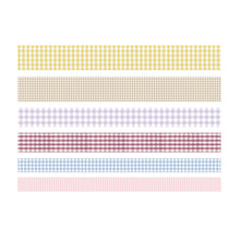 Load image into Gallery viewer, Paper Lattice Decorative Material Tape For Handbook, Rainbow Plaid, Black Plaid, Background Black, Texture, Basic Plaid, Stripe