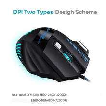 Load image into Gallery viewer, GAMING BLOODBAT GM02 7 Keys USB Wired Optoelectronics Game Mouse Digital Respiratory Lights Mouse