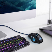 Load image into Gallery viewer, GAMING BLOODBAT GM02 7 Keys USB Wired Optoelectronics Game Mouse Digital Respiratory Lights Mouse