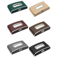 Load image into Gallery viewer, Car Clock Tissue Box Multi-Function Vehicle Instrument Table Paper Towel Box, Style:, Clock+Parking Card (Green), Clock+Parking Card (Ivory), Clock+Parking Card (Agate), Clock+Parking Card (Black), Clock+Parking Card (Gray)                             ...