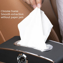 Load image into Gallery viewer, Car Clock Tissue Box Multi-Function Vehicle Instrument Table Paper Towel Box, Style:, Clock+Parking Card (Green), Clock+Parking Card (Ivory), Clock+Parking Card (Agate), Clock+Parking Card (Black), Clock+Parking Card (Gray)                             ...