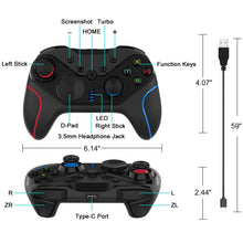 Load image into Gallery viewer, Wireless Gamepad With Wake-Up For Nintendo Switch/Android/IOS/PC, Style:, S818 Left Blue + Bracket, S818 Left Red + Bracket, S818 Left Blue, S818 Left Red, S818 Green Black, S818 Green Black + Bracket