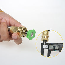 Load image into Gallery viewer, 2 PCS High-Pressure Water Sprinklers Live Connection And Quick Plug-In Sockets For Threaded Connection Of Washing Machine Nozzles, Inner G1/4, Internal M14x1.5mm
