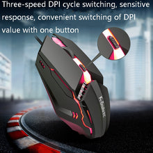 Load image into Gallery viewer, 2 PCS K-Snake M11 4 Keys 1600DPI Luminous Game Wired Mouse Notebook Desktop USB Wired Mouse, Cable Length: 1.5m