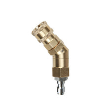 Load image into Gallery viewer, Car Wash Machine With High Pressure Air Conditioning Cleaning Nozzle 1/4 Copper Rotary Bending Joint 360 Degree Rotation Universal Fast Plug, 1/4 Copper Cleaning Nozzle