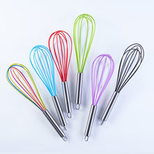 Load image into Gallery viewer, 10 PCS Silicone Egg Beater Home Egg Mixer Kitchen Gadgets Cream Baking Tools, 12 inch Colorful, 10 inch Colorful, 8 inch Colorful, 12 inch Black, 10 inch Black, 8 inch Black, 12 inch Blue, 10 inch Blue, 8 inch Blue, 12 inch Red, 10 inch Red, 8 inch Red...