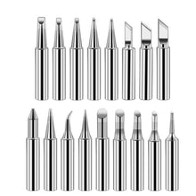 Load image into Gallery viewer, Soldering Tips 936 Soldering Station Pure Copper Soldering Iron Tips Lead-Free Soldering Iron Tips, 15 PCS / Set, 17 PCS / Set
