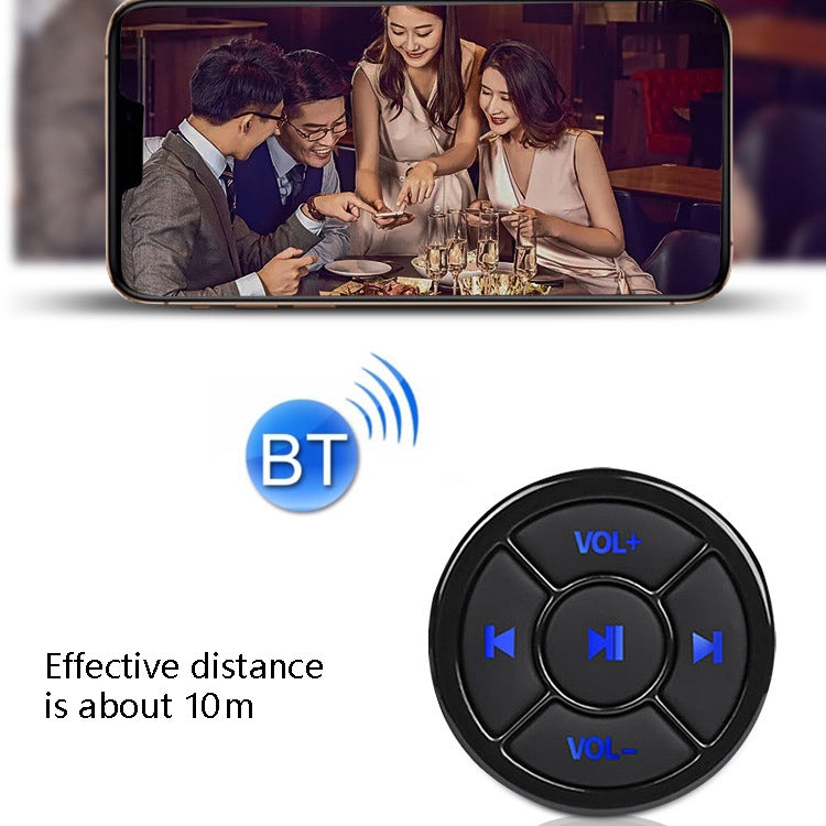 Car Mobile Phone Remote Control Bluetooth Wireless Multimedia Button Remote Control Music Playback Selfie, Silver, Black, Black With Buckle, Silver With Buckle
