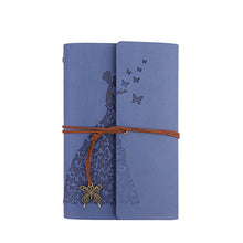 Load image into Gallery viewer, Skirts Beauty Hand Account Book Diary Book Retro Notepad, Small Pink, Small Lake Blue, Small Wine Red, Small Yellow, Small Purple, Large Pink, Large Lake Blue, Large Wine Red, Large Red, Large Yellow, Large Purple