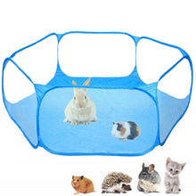 Load image into Gallery viewer, Portable Small Animal Game Fence Folding Outdoor Interior Pet Tent, Blue Opp Bag, Black Opp Bag, Pink Opp Bag