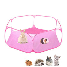 Load image into Gallery viewer, Portable Small Animal Game Fence Folding Outdoor Interior Pet Tent, Blue Opp Bag, Black Opp Bag, Pink Opp Bag