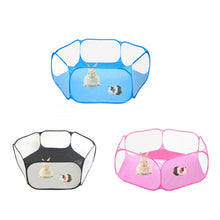 Load image into Gallery viewer, Portable Small Animal Game Fence Folding Outdoor Interior Pet Tent, Blue Opp Bag, Black Opp Bag, Pink Opp Bag