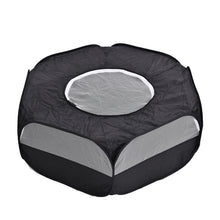 Load image into Gallery viewer, Folded Small Pet Fence Outdoor Workout Game Crawling Small Animal Tent, Specification：, With Cover and Side Cloth (Black), With Cover and Side Cloth (Blue), With Side Cloth (Black), With Side Cloth (Blue)