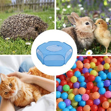 Load image into Gallery viewer, Folded Small Pet Fence Outdoor Workout Game Crawling Small Animal Tent, Specification：, With Cover and Side Cloth (Black), With Cover and Side Cloth (Blue), With Side Cloth (Black), With Side Cloth (Blue)