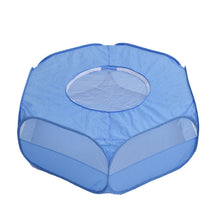 Load image into Gallery viewer, Folded Small Pet Fence Outdoor Workout Game Crawling Small Animal Tent, Specification：, With Cover and Side Cloth (Black), With Cover and Side Cloth (Blue), With Side Cloth (Black), With Side Cloth (Blue)
