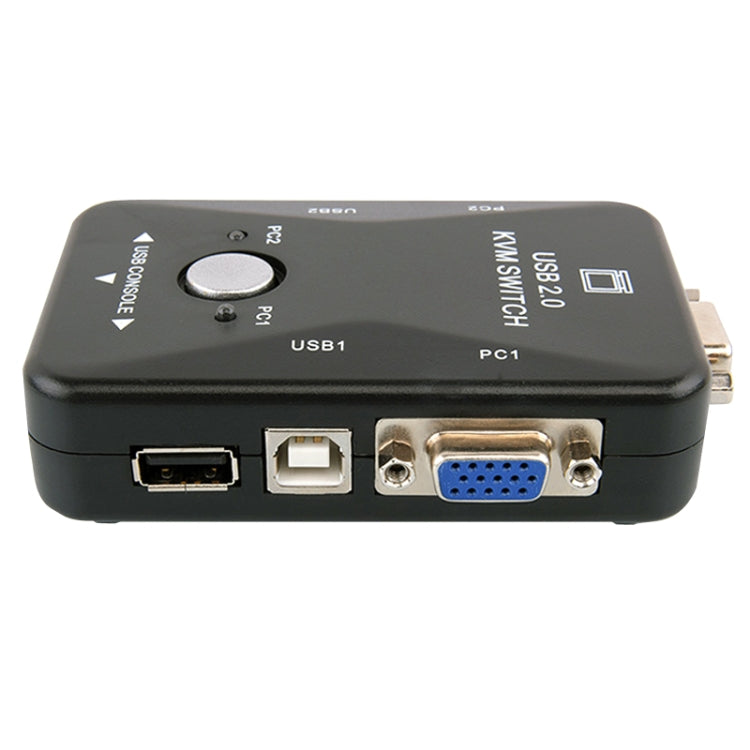 HW1701  2 into 1 out KVM Switcher 2 Port Manual VGA Switch USB With Keyboard Mouse Switching, HW1701