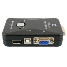 Load image into Gallery viewer, HW1701  2 into 1 out KVM Switcher 2 Port Manual VGA Switch USB With Keyboard Mouse Switching, HW1701
