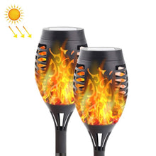 Load image into Gallery viewer, 2 PCS Outdoor Courtyard Solar Flame Light Park Lawn Decoration Waterproof Landscape Light