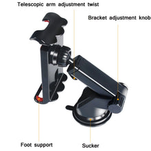 Load image into Gallery viewer, 2 PCS Car Mobile Phone Tablet Suction Cup Holder, Red, Black