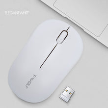 Load image into Gallery viewer, T-WOLF Q4 3 Keys 2.4GHz Wireless Mouse Desktop Computer Notebook Game Mouse, Black, White