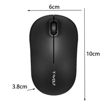 Load image into Gallery viewer, T-WOLF Q4 3 Keys 2.4GHz Wireless Mouse Desktop Computer Notebook Game Mouse, Black, White
