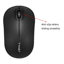 Load image into Gallery viewer, T-WOLF Q4 3 Keys 2.4GHz Wireless Mouse Desktop Computer Notebook Game Mouse, Black, White