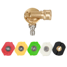 Load image into Gallery viewer, High Pressure Cleaning Machine Accessories Brush Head 240 Degrees Rotating 1/4 Live Joint, 240 Degrees Rotating 1/4 Live Joint