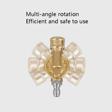 Load image into Gallery viewer, High Pressure Cleaning Machine Accessories Brush Head 240 Degrees Rotating 1/4 Live Joint, 240 Degrees Rotating 1/4 Live Joint