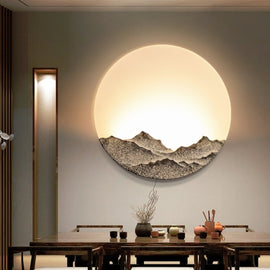 Chinese Style Wall Lamp LED Bedroom Bedside Lamp Living Room Decoration Lamps, Mud Color Small, Mud Color Medium, Mud Color Large, Ancient Silver Small, Ancient Silver Medium, Ancient Silver Large