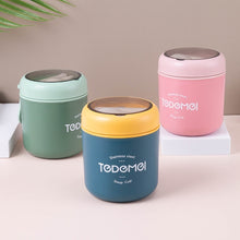 Load image into Gallery viewer, Portable Thermal Insulation Sealed Soup Cup With Lid Breakfast Lunch Box For Office Workers, Pink, Blue, Green