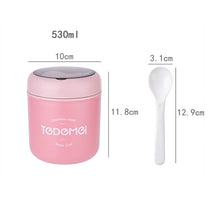 Load image into Gallery viewer, Portable Thermal Insulation Sealed Soup Cup With Lid Breakfast Lunch Box For Office Workers, Pink, Blue, Green