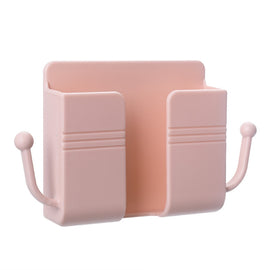 10 PCS Wall-Mounted Remote Control Storage Box Bedside Mobile Phone Charging Stand, 10 PCS Pink, 10 PCS White, 10 PCS Yellow, 10 PCS Green, 10 PCS Blue