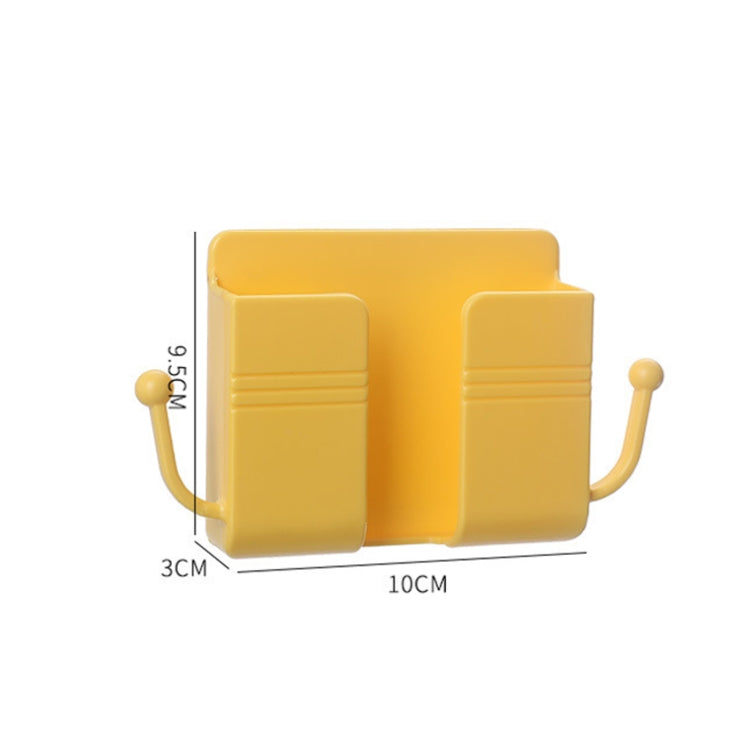10 PCS Wall-Mounted Remote Control Storage Box Bedside Mobile Phone Charging Stand, 10 PCS Pink, 10 PCS White, 10 PCS Yellow, 10 PCS Green, 10 PCS Blue