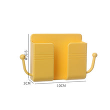 Load image into Gallery viewer, 10 PCS Wall-Mounted Remote Control Storage Box Bedside Mobile Phone Charging Stand, 10 PCS Pink, 10 PCS White, 10 PCS Yellow, 10 PCS Green, 10 PCS Blue