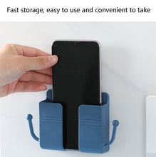 Load image into Gallery viewer, 10 PCS Wall-Mounted Remote Control Storage Box Bedside Mobile Phone Charging Stand, 10 PCS Pink, 10 PCS White, 10 PCS Yellow, 10 PCS Green, 10 PCS Blue