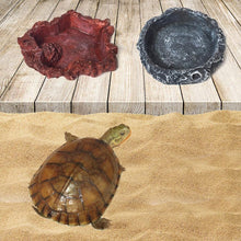 Load image into Gallery viewer, Little Red Food Bowl Reptile Water Food Basin Turtle Lizard Snake Water Basin, 3 PCS Little Red Food Bowl, 2 PCS Small Gray Food Bowl, 2 PCS Wood Pattern Food Bowl, 2 PCS Large Food Bowl