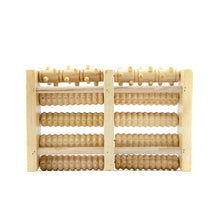 Load image into Gallery viewer, Wooden Roller Massager Small Nails Five-Row Foot Massager