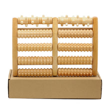 Load image into Gallery viewer, Wooden Roller Massager Small Nails Five-Row Foot Massager