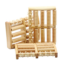 Load image into Gallery viewer, Wooden Roller Massager Small Nails Five-Row Foot Massager