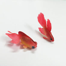 Load image into Gallery viewer, Night Light Simulation Fish Tank Decorations Environmentally Friendly Silicone Colorful Fish, 1 Red Betta, 2 Brown Betta, 3 Blue Betta, 4 Blue Goldfish, 5 Red Goldfish, 6 Brown Goldfish