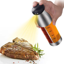 Load image into Gallery viewer, Stainless Steel Push-Type Oil Spray Bottle Barbecue Oil And Vinegar Sprayer, Push-Type Oil Spray Bottle