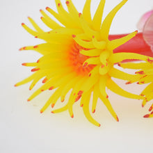 Load image into Gallery viewer, Fish Tank Aquarium Simulation Landscaping Seabed Mollusk Coral Simulation Sea Tree Silicone Ornaments, Yellow, White