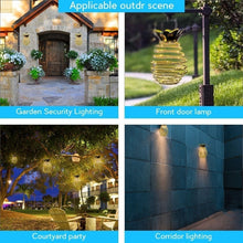 Load image into Gallery viewer, Solar Pineapple Lights Wrought Iron Lantern LED Copper Wire String Outdoor Waterproof Garden Decoration Lanterns, 24 LEDs, 60 LEDs