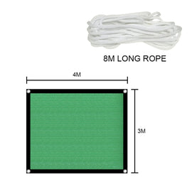 Encryption Sunshade Net Flower Balcony Courtyard Outdoor  Heat Insulation Net, 3 x 4m
