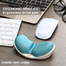 Load image into Gallery viewer, Jincomso V1C Slow Rebound Wristband Mouse Pad Ergonomic Memory Foam Mechanical Keyboard Hand Rest, Black, Blue, Gray