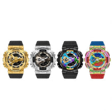 Load image into Gallery viewer, SANDA 9004 Men Symphony Dual Display Synchronous Outdoor Luminous Electronic Multifunction Watch